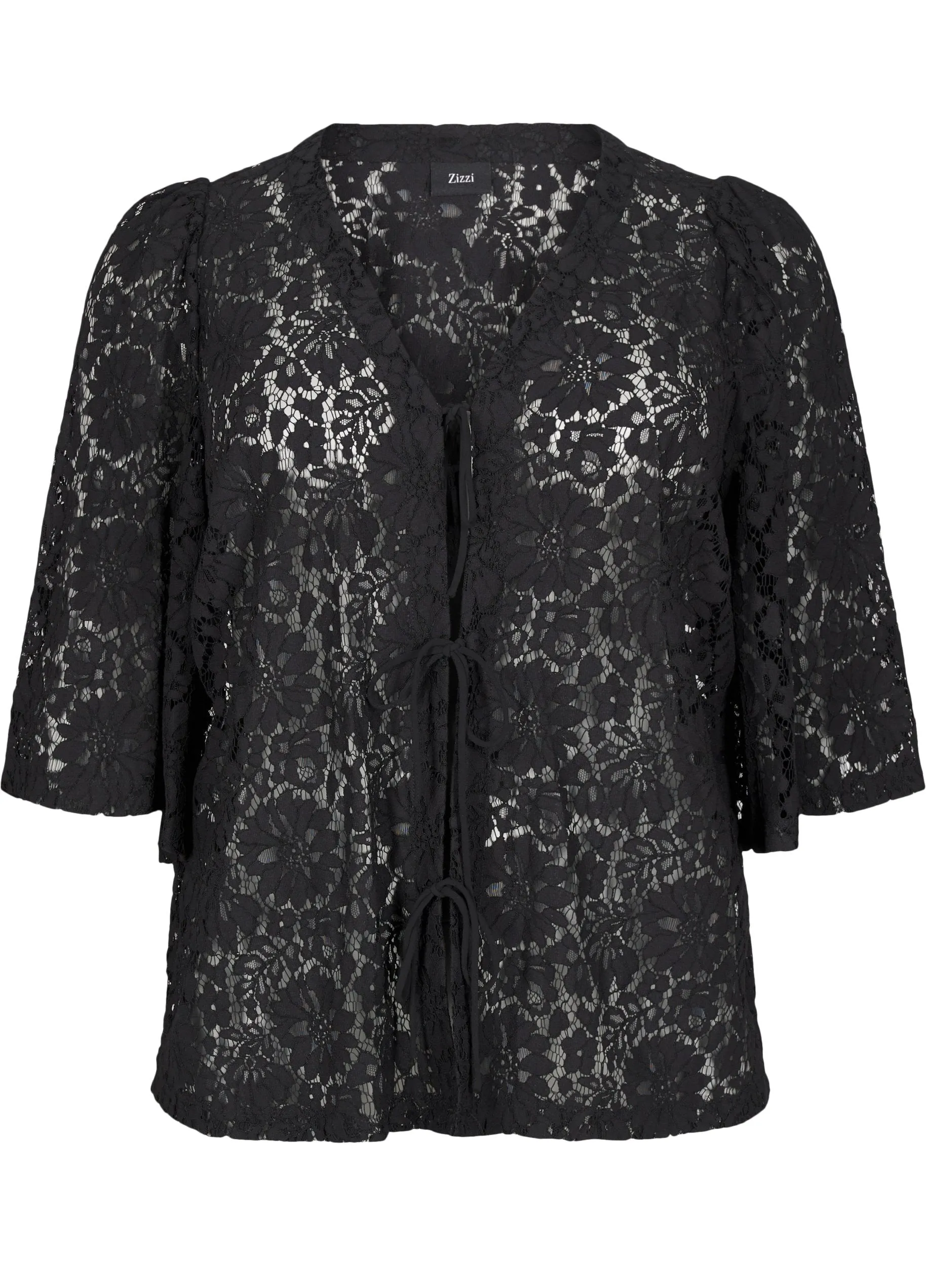 Zizzi Welda Cardigan in Black