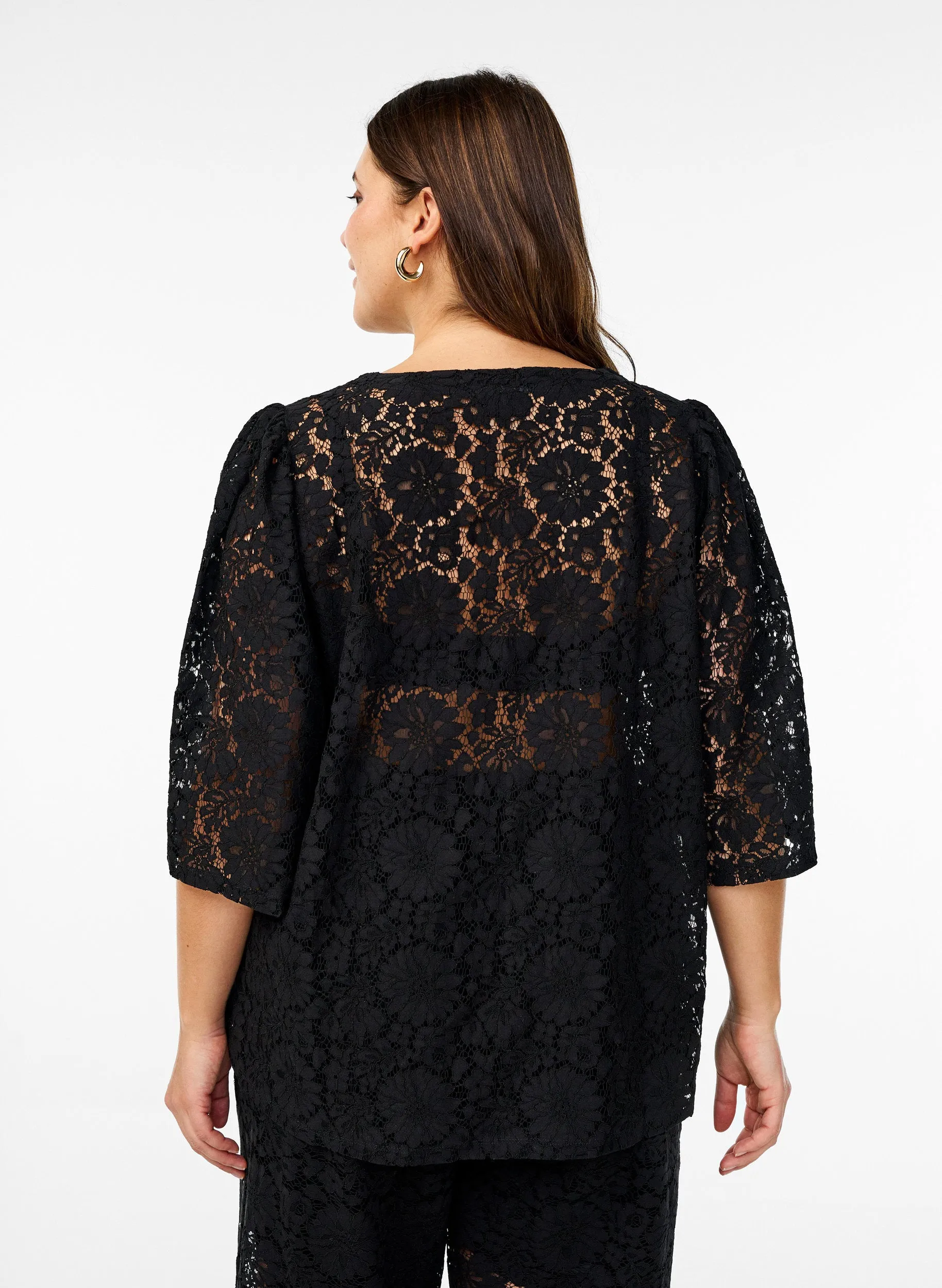 Zizzi Welda Cardigan in Black
